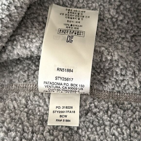 Patagonia sz XS Better Sweater heathered grey 1/4 zip great pre owned condition - Picture 9 of 9
